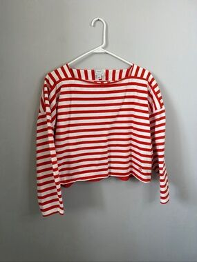 Maeve Oversized Boat Neck Blouse